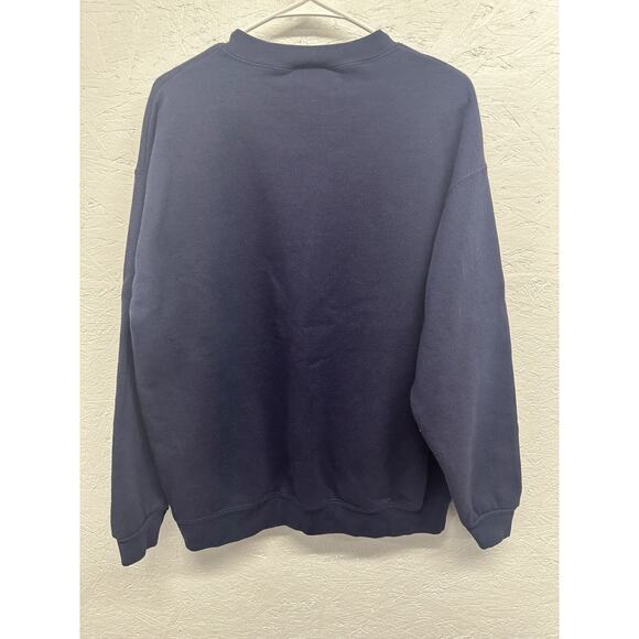 Vintage Disney Tinker Bell Sweatshirt L Crew Neck Blue Pullover Made In The USA - Picture 4 of 6